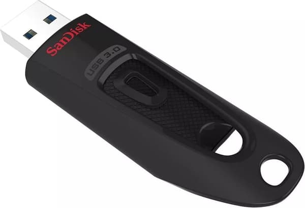 SanDisk 64GB Ultra USB Flash Drive USB 3.0 op til 130MB/s læse, sort