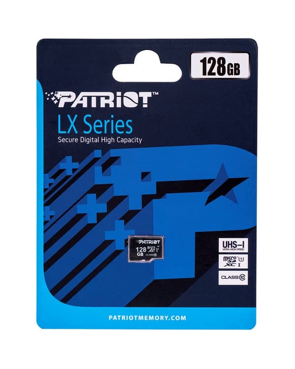 Patriot LX -sarjan microSDHC 128 Gt, luokka 10, UHS-I