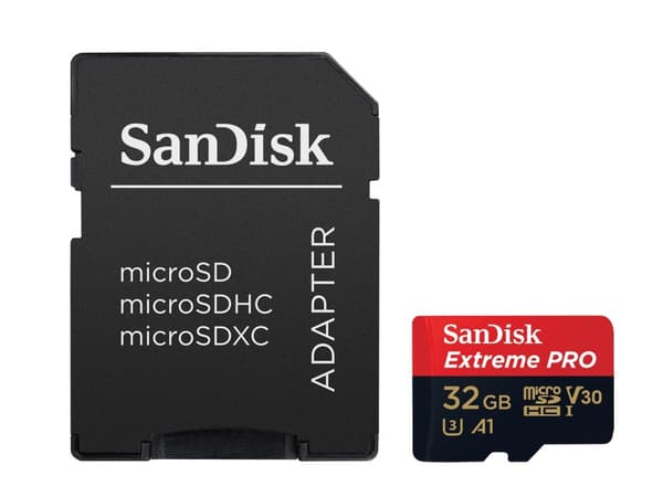 Sandisk Extreme Pro hukommelseskort 32 GB MicroSDHC Klasse 10 UHS-I