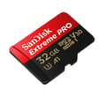 Miniatyrbillede 2 af 3: Sandisk Extreme Pro hukommelseskort 32 GB MicroSDHC Klasse 10 UHS-I