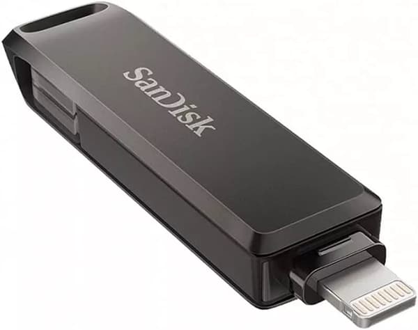 SanDisk iXpand Flash Drive Luxe 128 GB med Lightning och USB-C för iPad, iPhone och Android