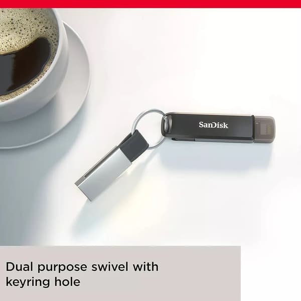 SanDisk iXpand Flash Drive Luxe 128 GB med Lightning och USB-C för iPad, iPhone och Android