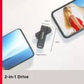 Miniatyrbild 9 av 10: SanDisk iXpand Flash Drive Luxe 128 GB med Lightning och USB-C för iPad, iPhone och Android