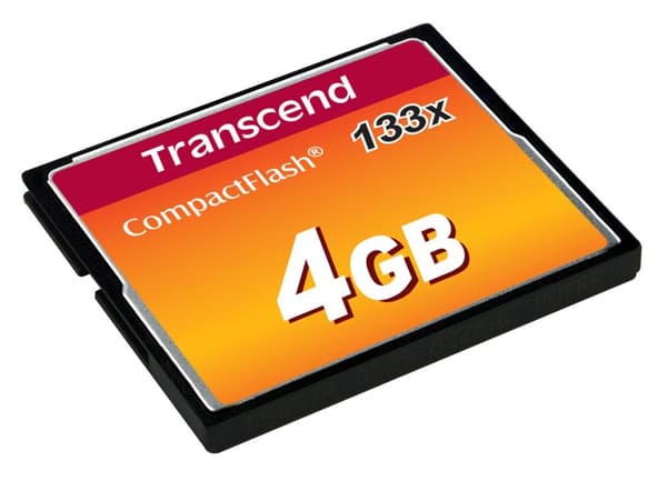 Transcend TS4GCF133 4GB CompactFlash-hukommelseskort MLC