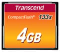 Miniatyrbillede 1 af 4: Transcend TS4GCF133 4GB CompactFlash-hukommelseskort MLC