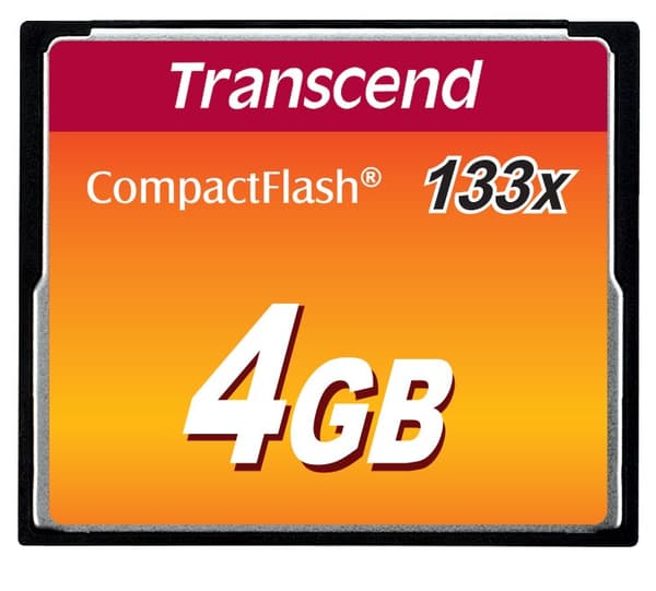 Transcend TS4GCF133 4GB CompactFlash-hukommelseskort MLC