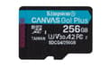 Miniatyrbillede 1 af 2: Kingston Technology 256GB microSDXC Canvas Go Plus Gen4 200R A2 U3 enkeltpakke uden ADP