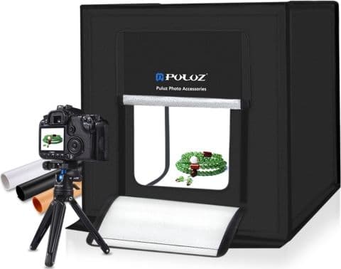 Puluz SHADELESS LED TELT 30W 40cm for bilder + 3 BAKGRUNN