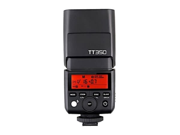 Godox TT350F, 2,2 sek./side, 16 kanavaa, 210 g, Slave blitz