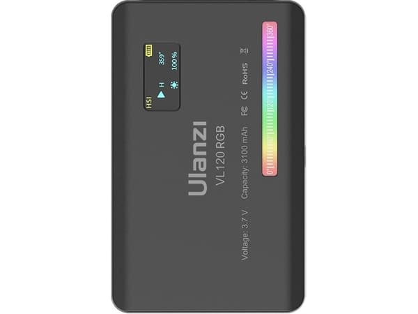 Ulanzi studiolampe Led lampe Ulanzi Cri 95+ Aku 31000 Mah Vl120 Rgb