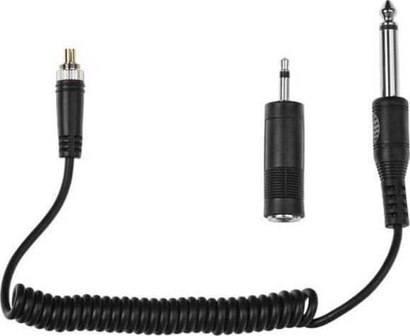 Yongnuo LS-PC635 - PC / Jack Sync-kabel med Mini Jack-adapter