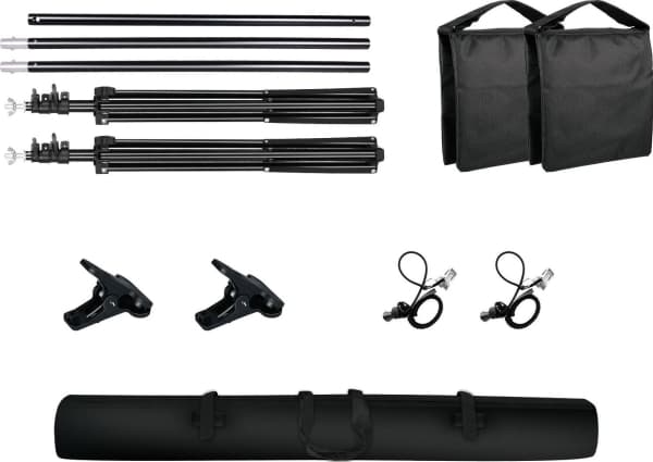 BACKGROUND KIT 200 CM TRIPODS CROSSBACK CLIPS