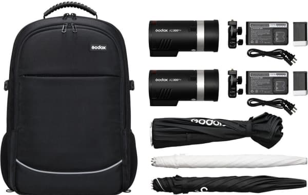 Godox AD300 PRO TTL Kit, 220 s, 32 kanaler, Videoopptakerblits