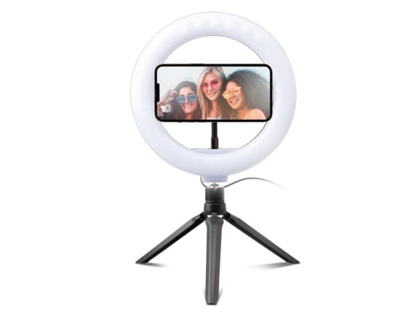 SBS TESELFIERINGCLIP, LED, Black, White, USB, 5 V, 20 cm, 200 mm