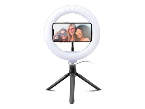 SBS TESELFIERINGCLIP, LED, Black, White, USB, 5 V, 20 cm, 200 mm