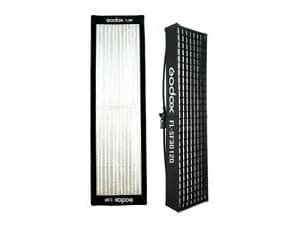 Godox FL-SF30120, Svart, Silver, 300 mm, 1200 mm, - Godox Softbox with Grid for Flexible LED Panel FL150R - Front Diffuser - Fabric Grid - Carrying..