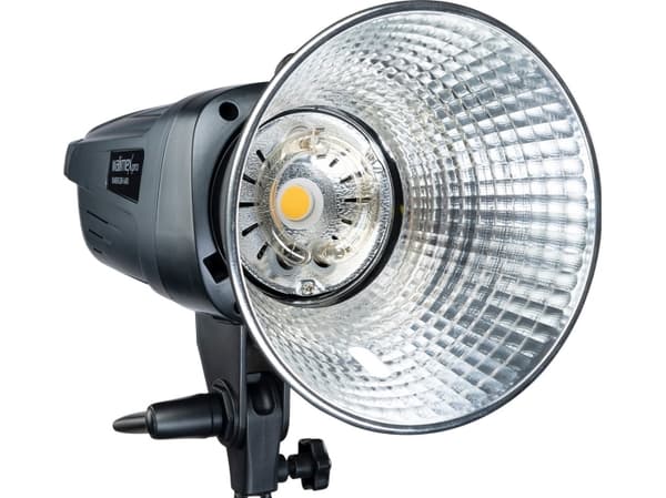 Walimex pro Emerger 400 Set Single - kraftig studioblits med 2,4 GHz mottaker, 400 Ws, kort ladetid, LED-modelleringslys, 16 kanaler og 4 grupper, ko