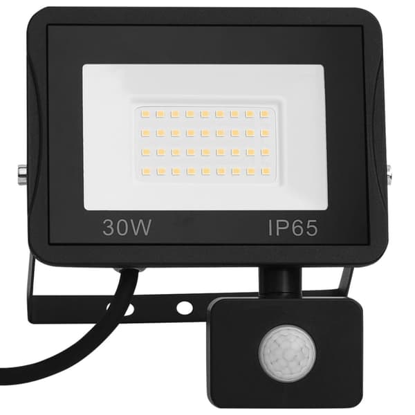 LED-projektør med sensor 30 W kold hvid