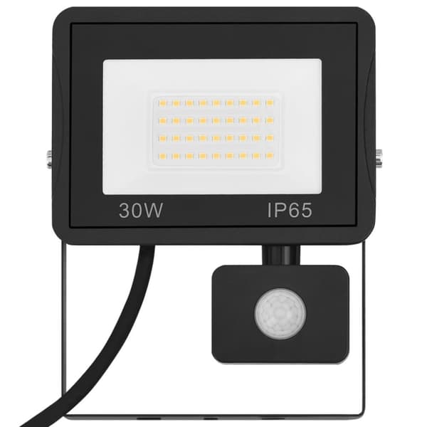 LED-projektør med sensor 30 W kold hvid