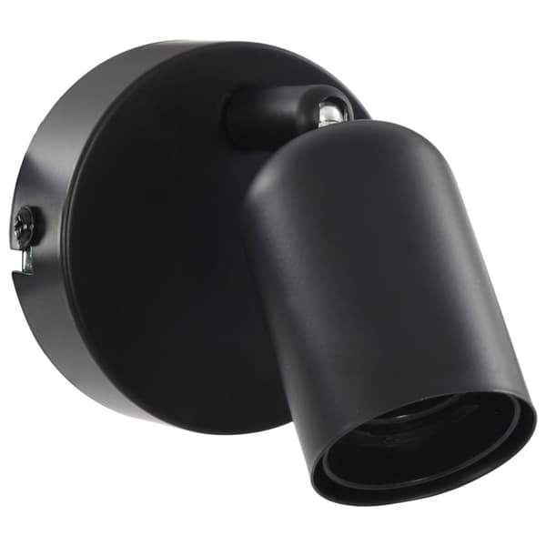Spotlights 2 st med glödlampor 2 W svart E27