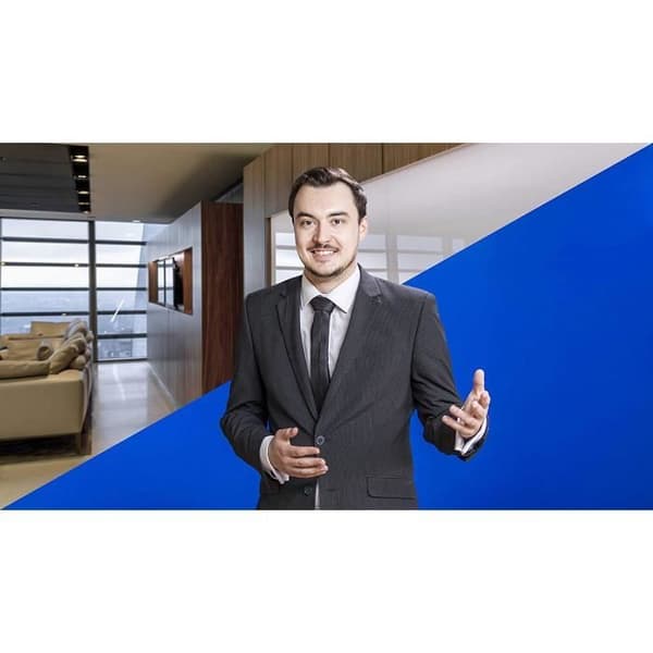 Lastolite Panoramic Background Chroma Key Blue 4m - LL LB7943