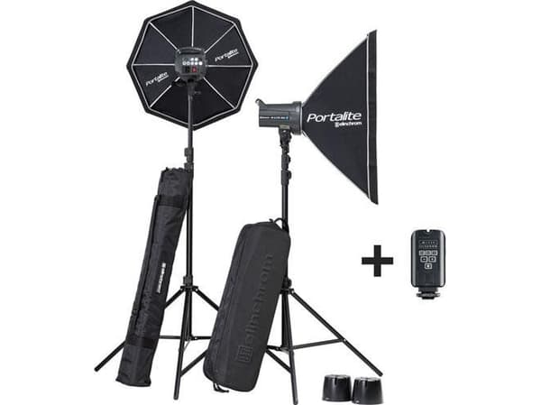 Elinchrom D-Lite RX 4 - Dual Monolight Kit - välkkyvä valosarja - 2 päätä x 1 lamppu - 400 joulea - AC