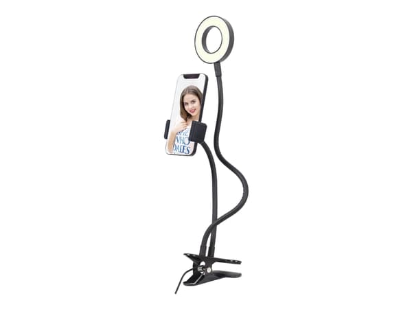 MOBILE ACC SELFIE RING&HOLDER LED-RING4-PH-01 GEMBIRD