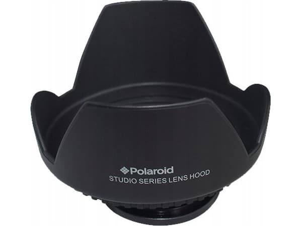 Polaroid Lens Hood Screw-On 58mm, 5,8 cm, Terälehti, Musta