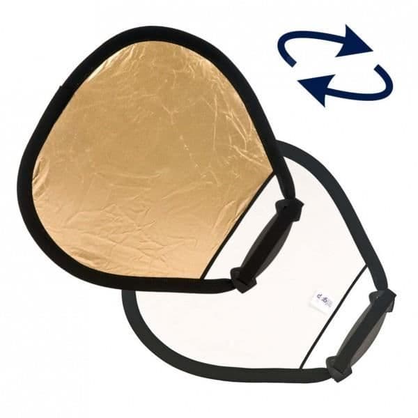 Lastolite Trigrip Guld/Vit Mini 45 cm Reflektor - Ergonomiskt handtag för enkel enhandsanvändning