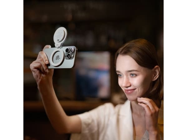 PGYTECH P-PG-012, Selfie-lampa, Grå, Akrylnitrilbutadienstyren (ABS), Polykarbonat, Universal, 97 mm, 16,5 mm