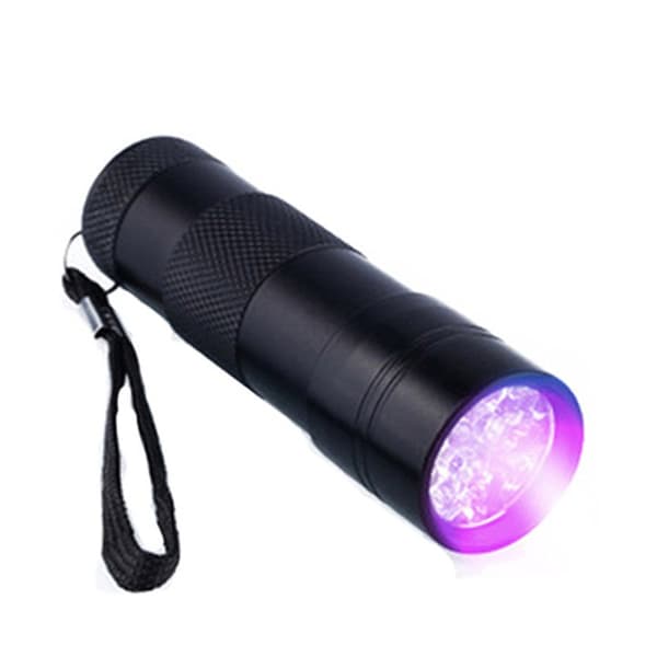 9x UV LED | Praktisk & Liten UV Lommelykt