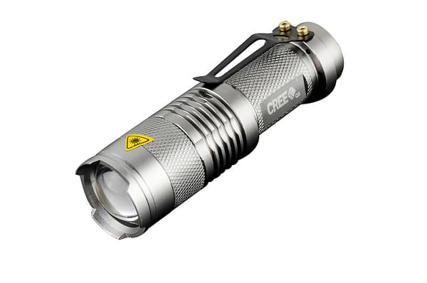 LED-Taskulamppu CREE Ultrafire - Harmaa
