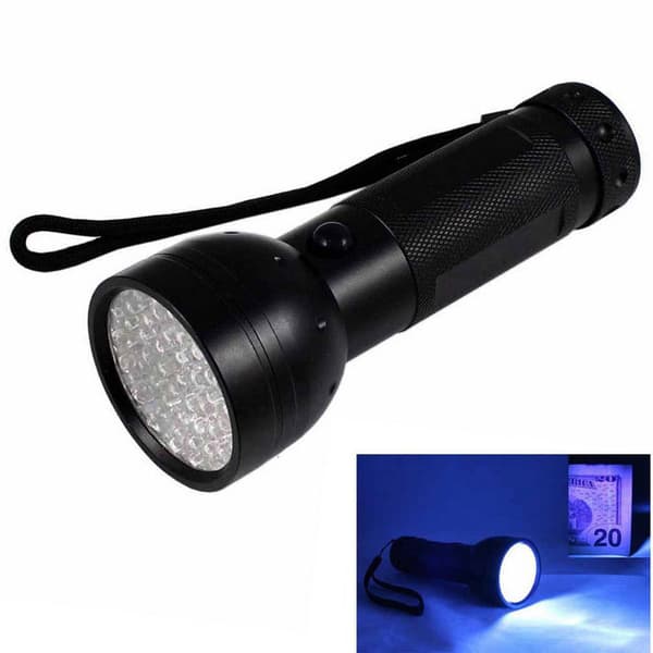 UV Lommelygte med 51 LED dioder