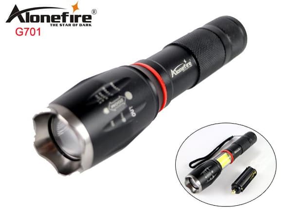 Led ficklampa 1x XM-L T6 led 1000 Lumen Zoom