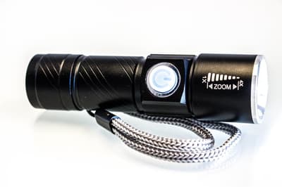 LED Lommelygte 400 Lumen, genopladelig via USB