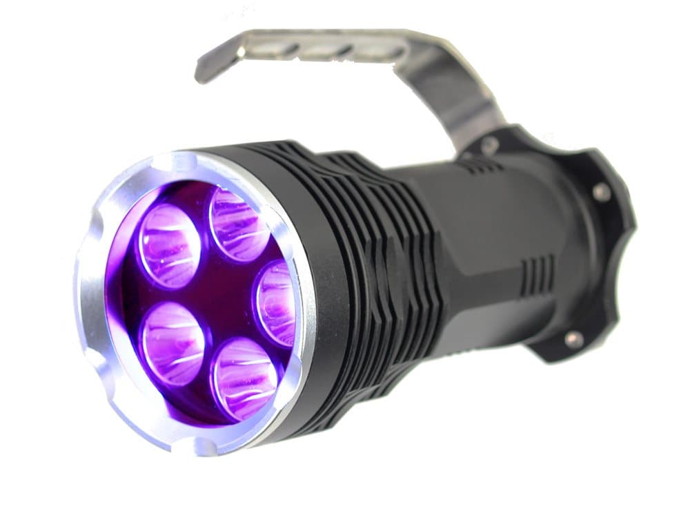 UV Lommelygte med 5x6 watt LED dioder