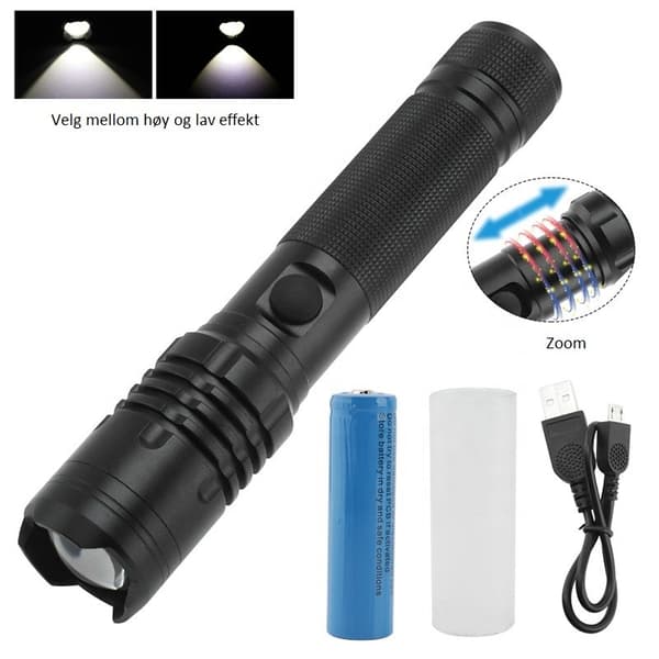 Prolight 327 Oppladbar lommelykt 1000 lumen