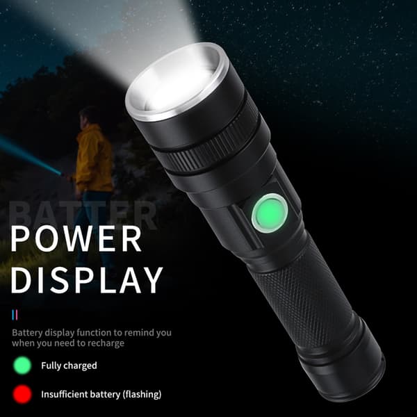 Zoombar Ficklampa XHP50 1800 lumen
