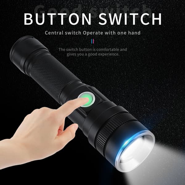 Zoombar Ficklampa XHP50 1800 lumen