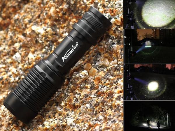 Led ficklampa 1x XM-L T6 led 1000 Lumen Zoom