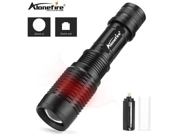 Led ficklampa 1x XM-L T6 led 1000 Lumen Zoom