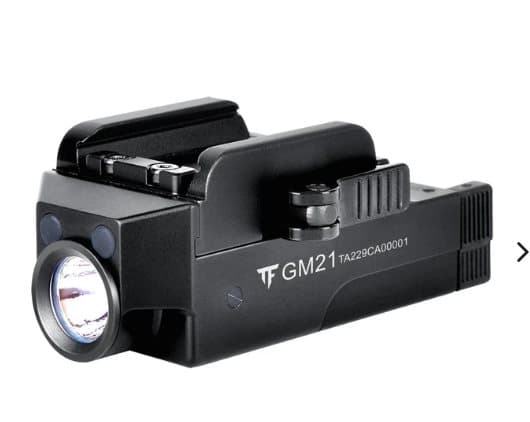 Kraftig Pistollampa GM21, 510 lumen, Micro-USB, Glock, Picatinny