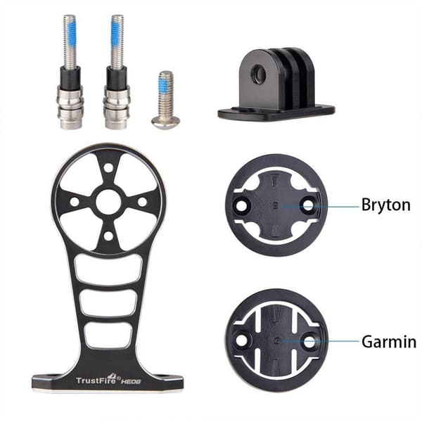 Cykelfäste för Cykelljus, Kompatibel med Garmin, Bryton, GoPro-Rosa