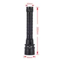 Miniatyrbillede 2 af 2: 10W UV dyk ficklampa, 3000lm, 395-400nm, inkl. 2x 4000mAh batterier
