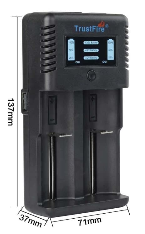 Laddstation TR019 Litiumbatterier, 2A, Värmefördelning