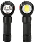 Miniatyrbilde 5 av 6: Oppladbar T6 + COB LED 360° roterende lommelykt med magnet