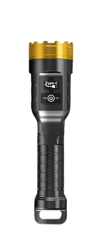 Tehokas LED-taskulamppu retkeilyyn
