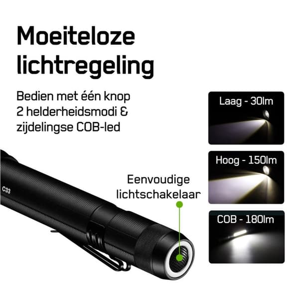 GP lommelygte 2x Aa 150 Lumen