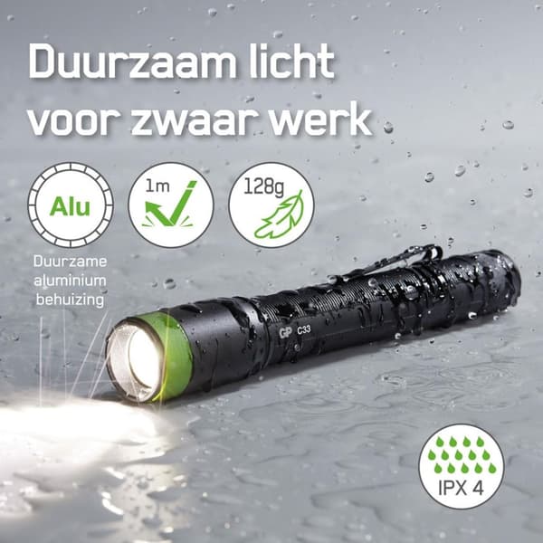 GP lommelygte 2x Aa 150 Lumen