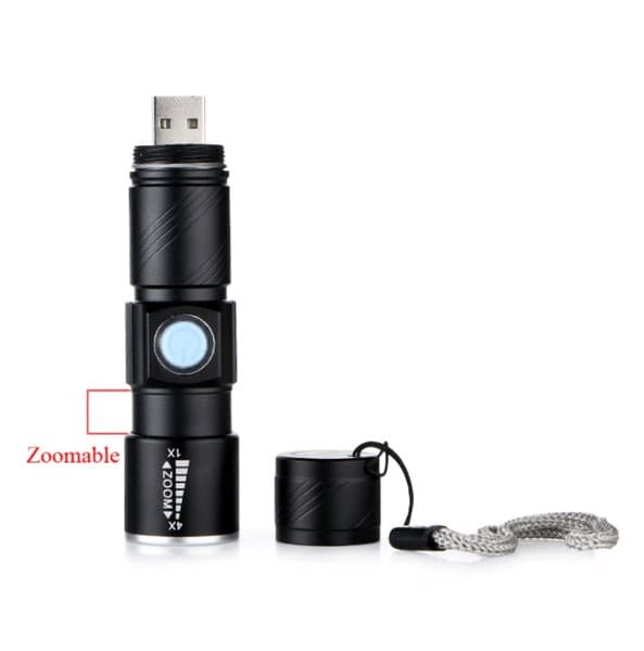 USB UPPLADDNINGSBAR MINI CREE Q5  ficklampa  2000 Lumens